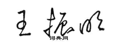 骆恒光王振明草书个性签名怎么写