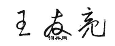 骆恒光王友亮草书个性签名怎么写