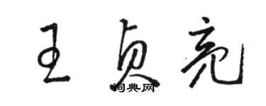 骆恒光王贞亮草书个性签名怎么写