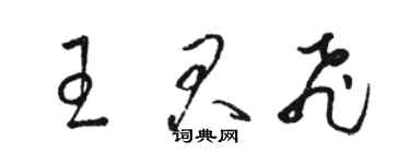 骆恒光王君飞草书个性签名怎么写