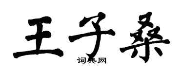 翁闿运王子桑楷书个性签名怎么写