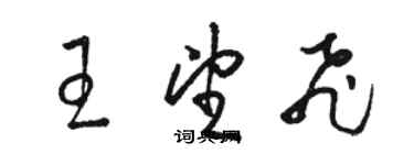 骆恒光王望飞草书个性签名怎么写
