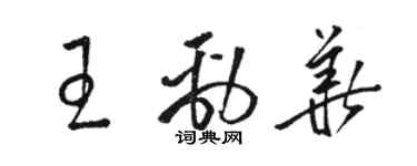 骆恒光王劲华草书个性签名怎么写