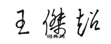 骆恒光王杰超草书个性签名怎么写