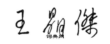 骆恒光王晶杰草书个性签名怎么写
