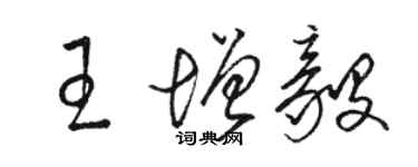 骆恒光王增毅草书个性签名怎么写