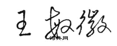 骆恒光王敏徽草书个性签名怎么写