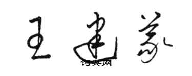 骆恒光王建义草书个性签名怎么写