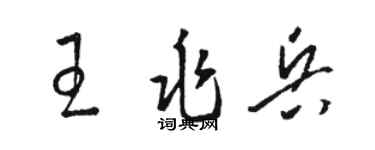 骆恒光王兆兵草书个性签名怎么写