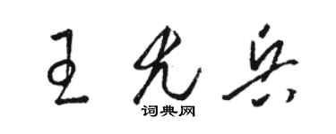 骆恒光王尤兵草书个性签名怎么写