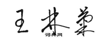 骆恒光王林菊草书个性签名怎么写