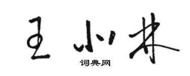 骆恒光王北林草书个性签名怎么写