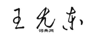 骆恒光王尤东草书个性签名怎么写