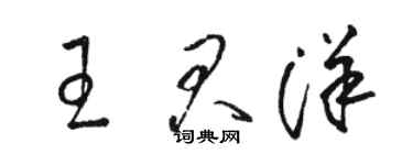 骆恒光王君洋草书个性签名怎么写