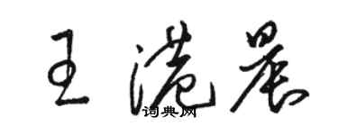 骆恒光王港晨草书个性签名怎么写