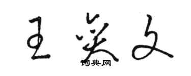 骆恒光王奕文草书个性签名怎么写