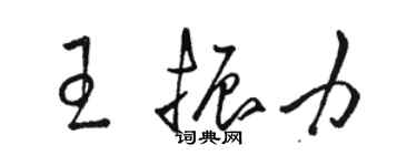 骆恒光王振力草书个性签名怎么写