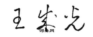 骆恒光王成光草书个性签名怎么写