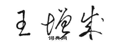 骆恒光王增成草书个性签名怎么写