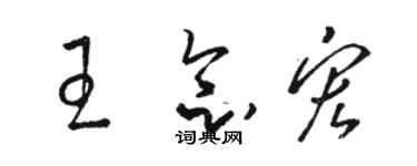 骆恒光王念宏草书个性签名怎么写