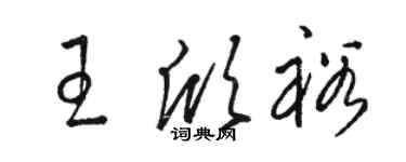 骆恒光王欣裕草书个性签名怎么写
