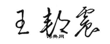 骆恒光王邦震草书个性签名怎么写