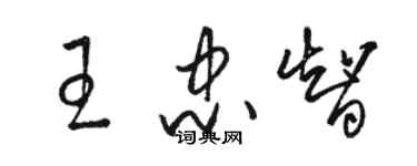骆恒光王忠智草书个性签名怎么写