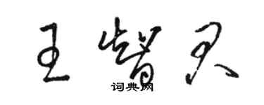 骆恒光王智君草书个性签名怎么写