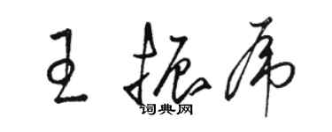 骆恒光王振虎草书个性签名怎么写