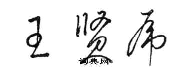 骆恒光王贤虎草书个性签名怎么写