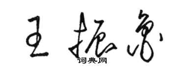 骆恒光王振鲁草书个性签名怎么写