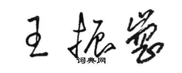 骆恒光王振岗草书个性签名怎么写
