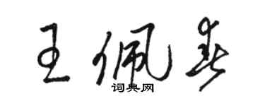骆恒光王佩春草书个性签名怎么写