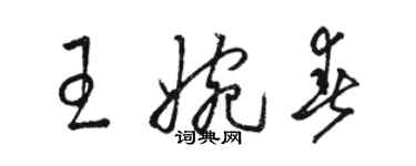 骆恒光王婉春草书个性签名怎么写