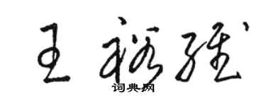 骆恒光王裕维草书个性签名怎么写