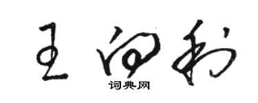 骆恒光王向利草书个性签名怎么写