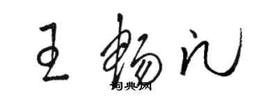 骆恒光王畅凡草书个性签名怎么写