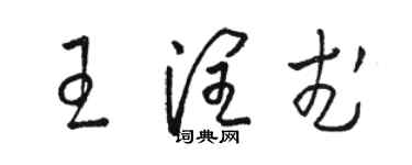 骆恒光王润武草书个性签名怎么写