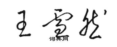 骆恒光王雪然草书个性签名怎么写