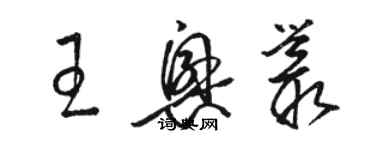 骆恒光王兴丛草书个性签名怎么写