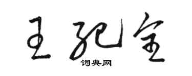 骆恒光王纪全草书个性签名怎么写