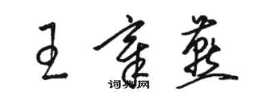 骆恒光王章燕草书个性签名怎么写