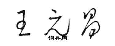 骆恒光王元昌草书个性签名怎么写