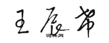 骆恒光王辰希草书个性签名怎么写