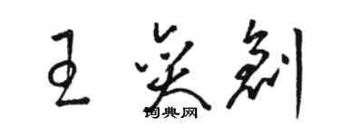 骆恒光王奕创草书个性签名怎么写