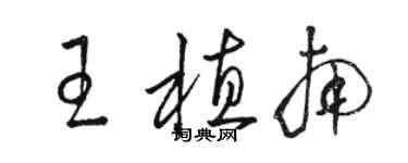 骆恒光王植南草书个性签名怎么写