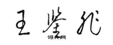 骆恒光王鉴非草书个性签名怎么写