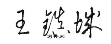 骆恒光王镇城草书个性签名怎么写