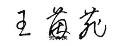 骆恒光王茵菲草书个性签名怎么写