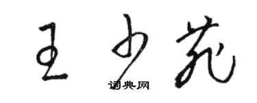 骆恒光王少菲草书个性签名怎么写